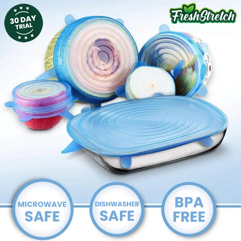 Reusable Silicone Stretch Lids (6 Pack) – EverBag